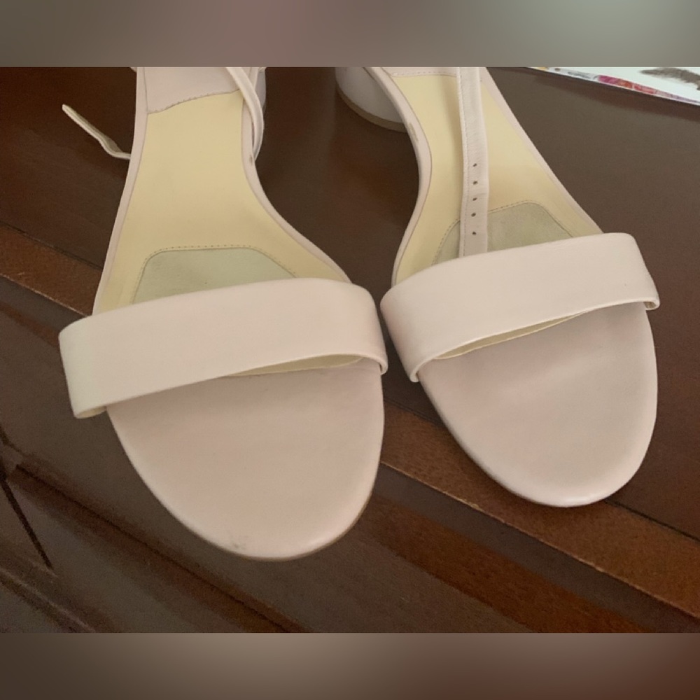 Alex Marie blush colored sandals. Small round heel 9.5 wide